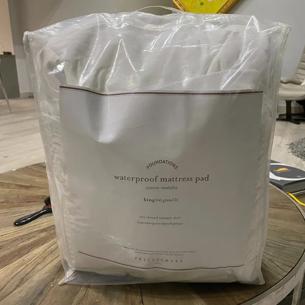 Pottery Barn King Size Waterproof Mattress Pad
